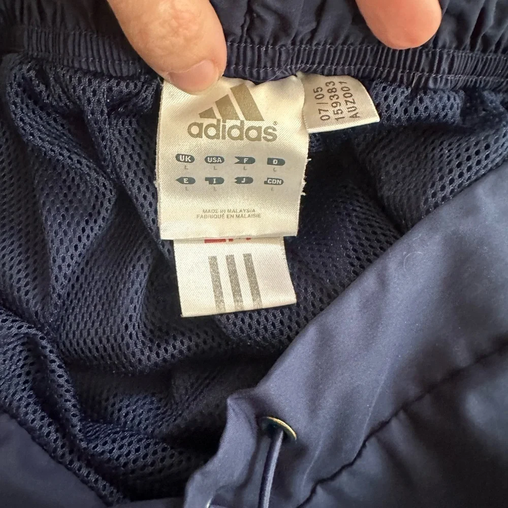 Set of 2 Y2K Adidas 3-Stripes Track Pants (Navy + Black Bundle) Vintage